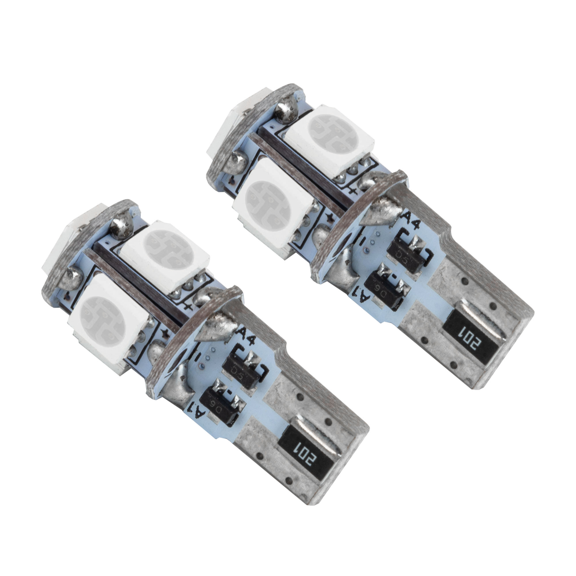 4801-002 - ORACLE T10 5 LED 3 Chip SMD Bulbs (Pair) - Blue